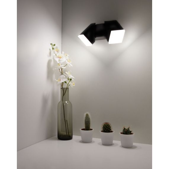 Elypte - Eclairage résidentiel 12,5W 3000K 700lm 65x91x220mm CLI IP54 carré Anthracite