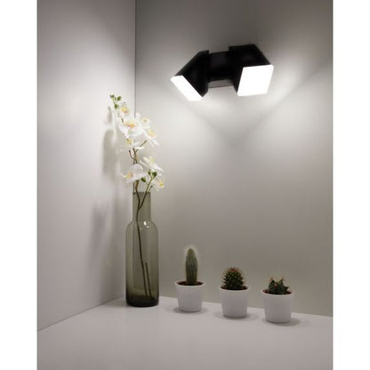 Elypte - Eclairage résidentiel 12,5W 3000K 700lm 65x91x220mm CLI IP54 carré Anthracite