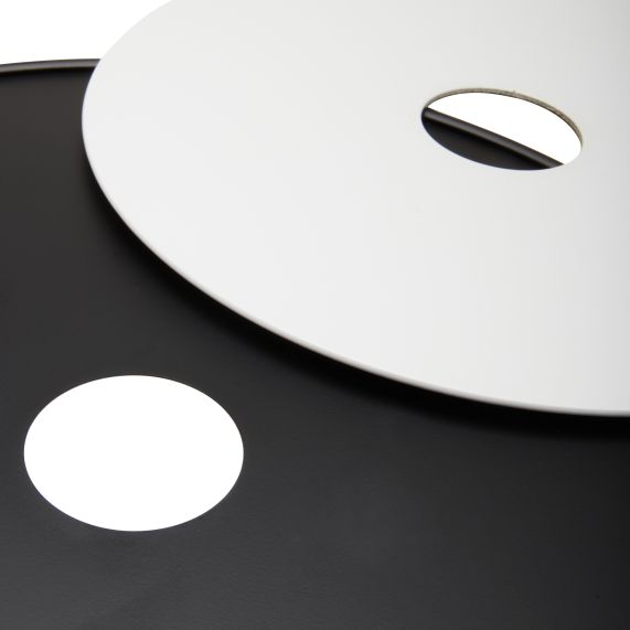 disques noir et blanc pour suspensions (
