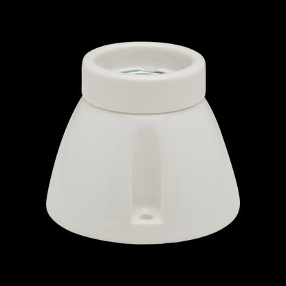 Applique porcelaine E27 conique blanc