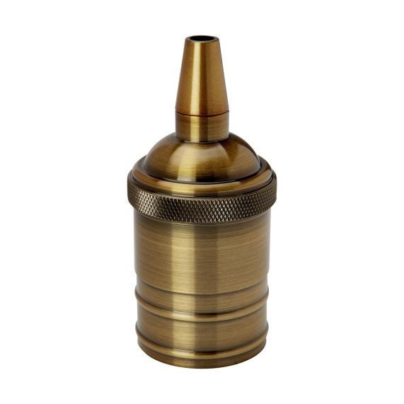 Douille Acier E27 Or Rétro