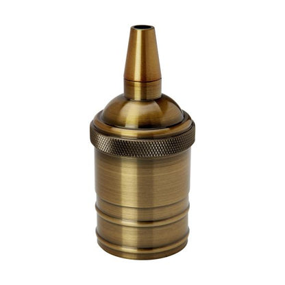 Douille Acier E27 Or Rétro