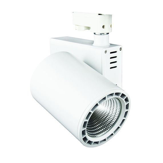 Jacinto - Projecteur sur rail LED Ø99 x 148 20W 4000K 1800lm 36° blanc