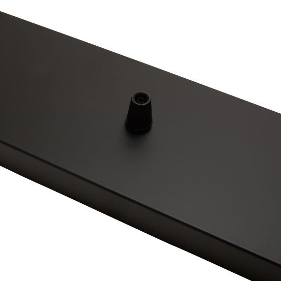 Square ceiling_3 holes_470x95x25mm_black