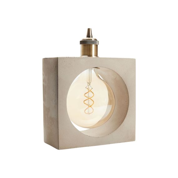 CONCRETE - Square table lamp - E27