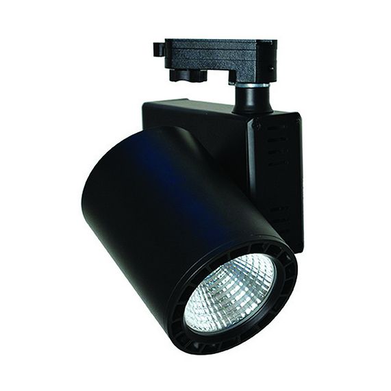 Jacinto - Projecteur sur rail LED Ø99 x 148 35W 4000K 3150lm 36° noir