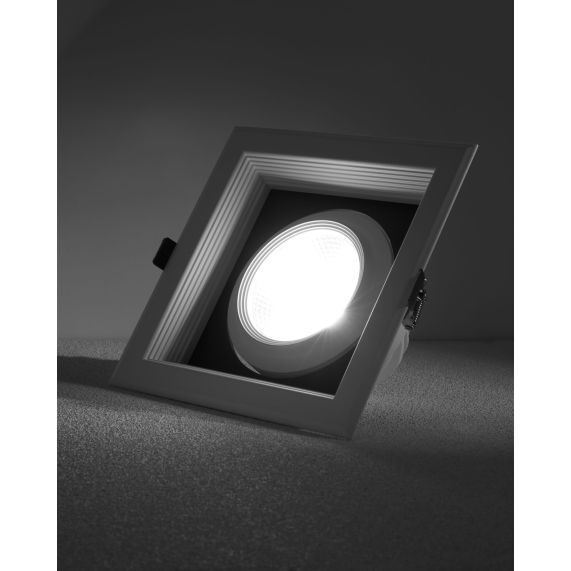 Jay - Spot encastré LED 200x200x107 enc.175x175 1x30W 4000K 2700lm 36° blanc