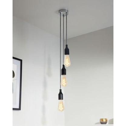 Plafonnier Acier Chrome 3S