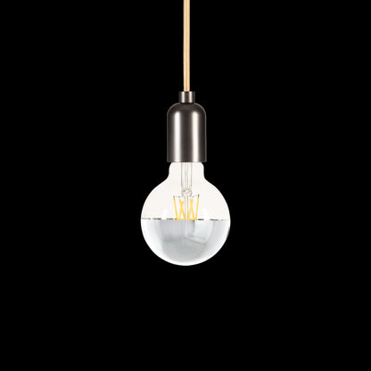 Globe D95 Filament LED Calotte Argent 8W E27 2700K 950Lm Dim