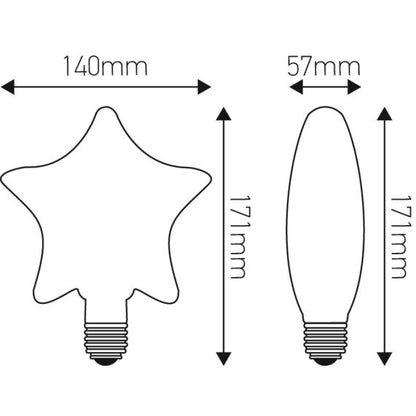 Ampoule D140 STAR Cosmos 3D 4W E27 2700K
