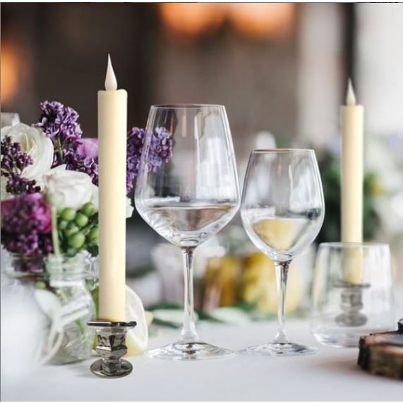 Bougie flamme LED L25cm ABS/WAX