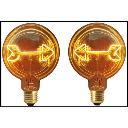 Ampoule plate Flèche E27 D125 4W 2000K 220lm RA90 Ambre  NON-DIM