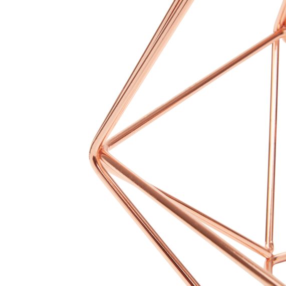 Abat-jour cage métal H.21cm cuivre