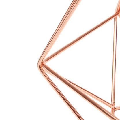 Abat-jour cage métal H.21cm cuivre