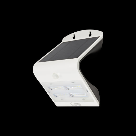 BUTTERFLY - Projecteur solaire LED blanc détecteur présence IP65 4000K 3,2W 400lm