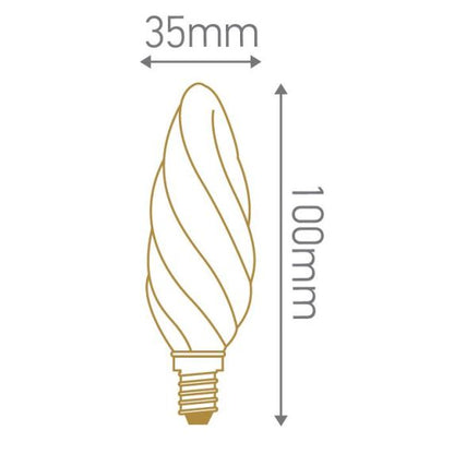 FS Ecowatts - Flamme Torsadée Filament LED 4W E14 2700K 470lm Cl. 3125469986690