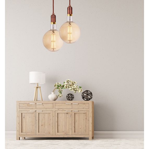 FS Ecowatts - Globe G200 Filament LED 8W E27 2000K 700Lm Dim. Amb. 3125469989806