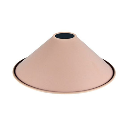 Abat-jour métal conique ø220mm rose poudré mat