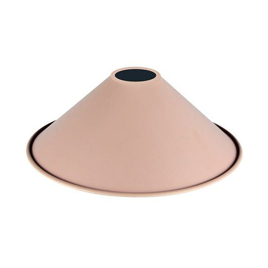 Abat-jour métal conique ø220mm rose poudré mat