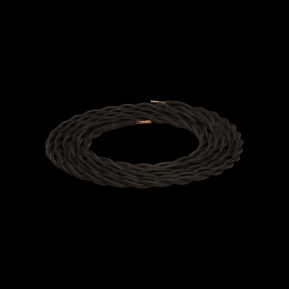 twisted cable - black 2m 2 x 0,75mm2