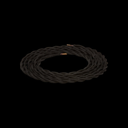 twisted cable - black 2m 2 x 0,75mm2