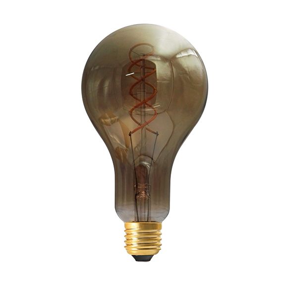 Ampoule Géante Filament LED TWISTED 180mm 4W E27 2000K 160Lm Dim. Smoky