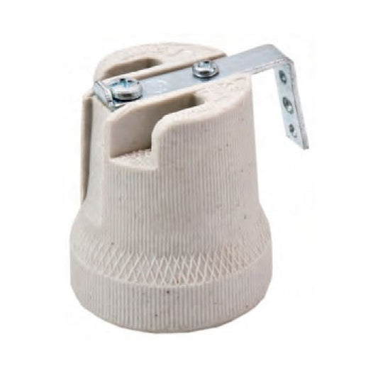 Douille E27 Porcelaine Avec Patte +Terre