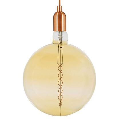 Globe G380 Filament LED TWISTED 8W E40 2000K 400Lm Dim. Amber