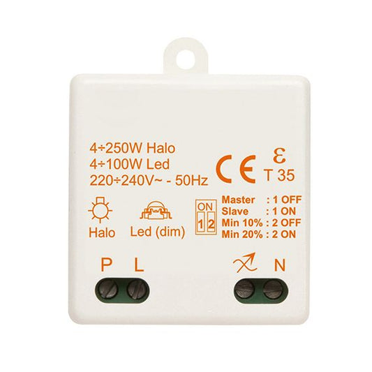 Variateur Led 4/100W à encastrer Pour bouton poussoir