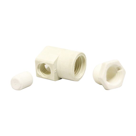 Serre-Cable Nyl.Blanc F.10X1 6Pans M10X1