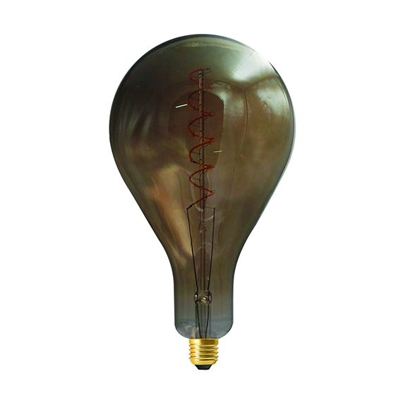 Ampoule Géante Filament LED TWISTED 290mm 6W E27 2000K 240Lm Dim. Smoky