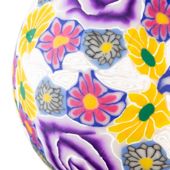 Globe imprimé floral G125, Filament LED, 4W, E27, 2400K, Dim