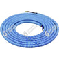 Câble électrique textile rond chiné bleu 2x0,75mm L2M