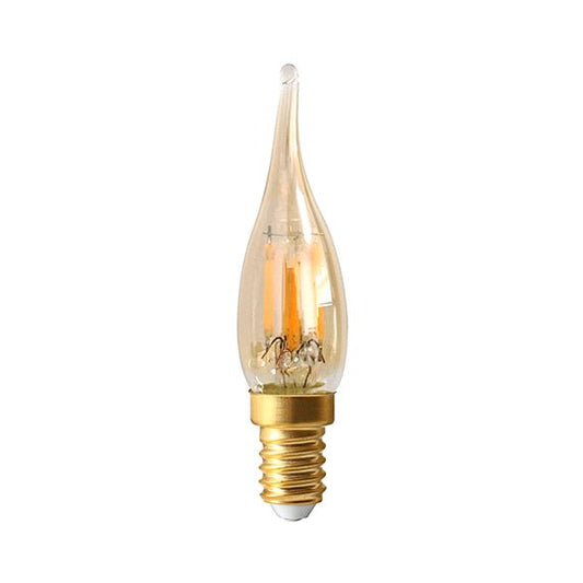 Flamme GS1 E14 Ambrée Filament droit 4W 265lm 2500K dim