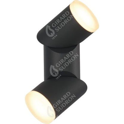 Elypte - Eclairage résidentiel 12,5W 3000K 700lm 65x94x220mm CLI IP54 rond Anthracite