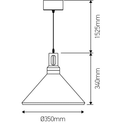FS EL Suspension E27 Max.60W abat-jour Alu Blanc Mat et Bois clair extérieur / Blanc intérieur cable PVC L