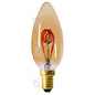 Flamme C35 Filament LED 3 LOOPS 4W 2000K E14 250lm E14 Non DIM. Ambrée