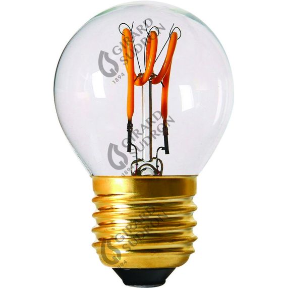 Sphérique G45 Filament LED Torsadée 4W 2200K 270lm E27 Non Dim. Cl.