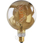 Big bulb LED Filament Spiral Globe G200 Torsadée Dimmable 10W 600lm E27 2000K linear IC dim Ambrée.
