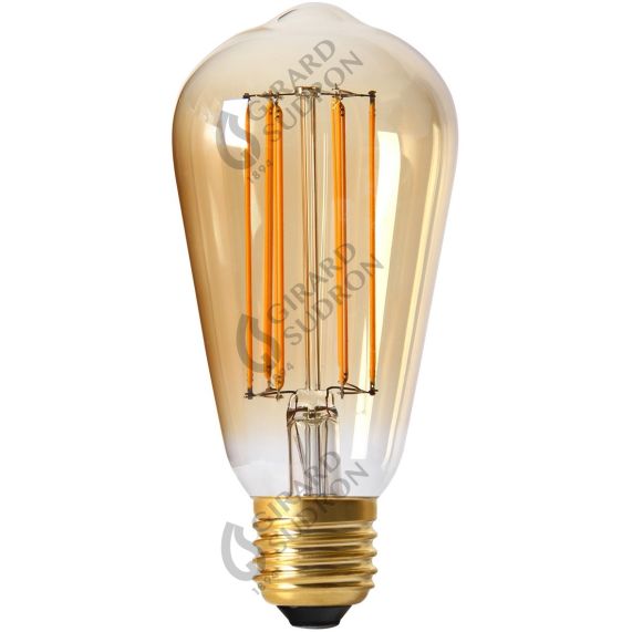 Edison Filament LED 6W E27 2100K 480Lm Non Dim. Amb RA>90