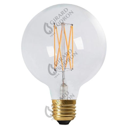 Globe G95 Filament LED 10W  980lm E27 Dim. 2300K CLEAR   RA>90