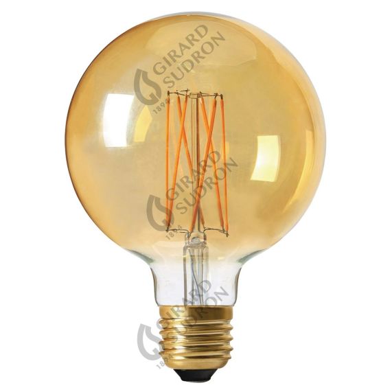 Globe G95 Filament LED 10W E27 2100K 840Lm Dim. Amb.