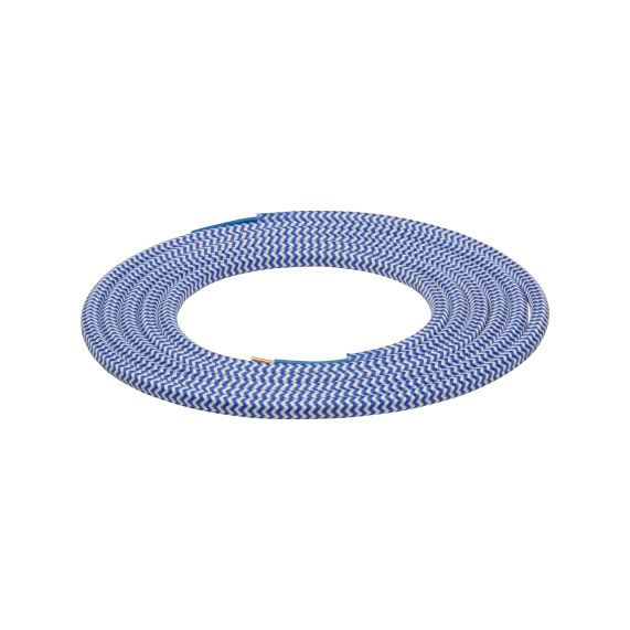 Cable rond bleu blanc 2 mètres 2 x 0,75mm2 EAN 3125461896409