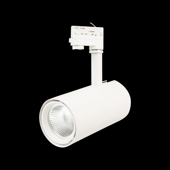 Mimas - Projecteur sur rail LED Ø110x334 30W 3000K 2600lm 36° blanc