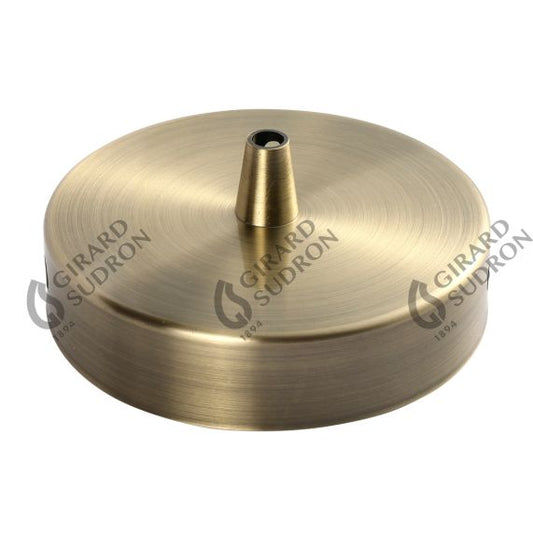 Plafonnier Acier 1 sortie D100mm Léton + arrêt de cable D7mm