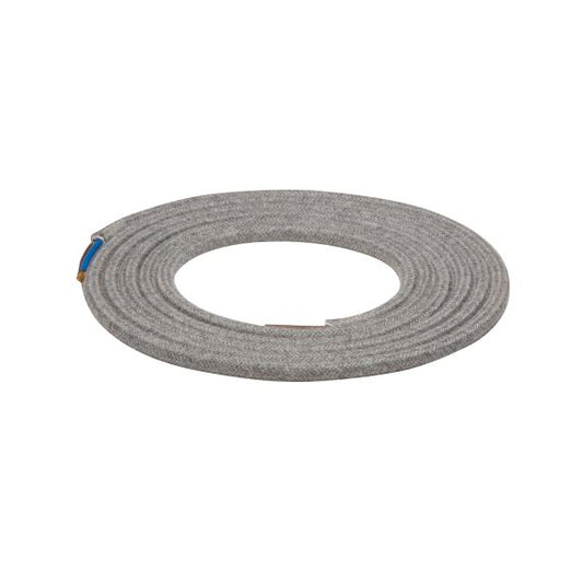 Cable rond chiné Gris 2 mètres 2 x 0,75mm2