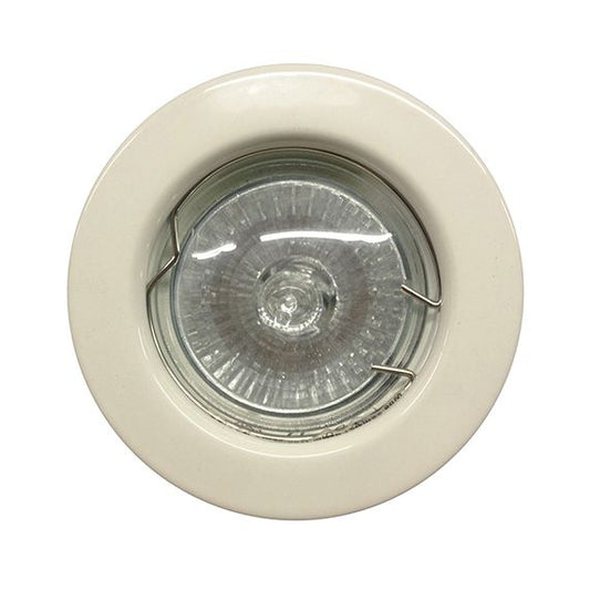 FS Spot Encastr. Fixe D.80 Met.Presse Blanc