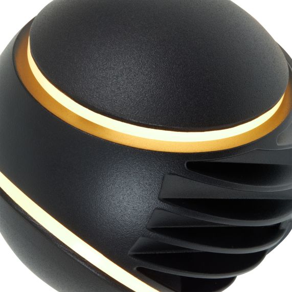 Elypte - Eclairage résidentiel 10W 3000K 160lm 130x130x110mm CLI IP54 Dark Black