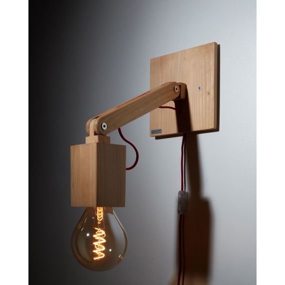 Applique murale articulée en Bois Design by Fabrice Peltier