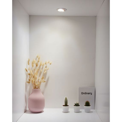 Spot LED Orientable plast D87mm H65mm IP65 6W 4000K 600lm dim Class II